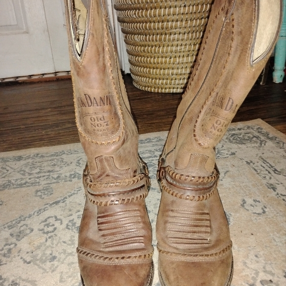 Dan Post Brown Leather Western Boots - Picture 1 of 6
